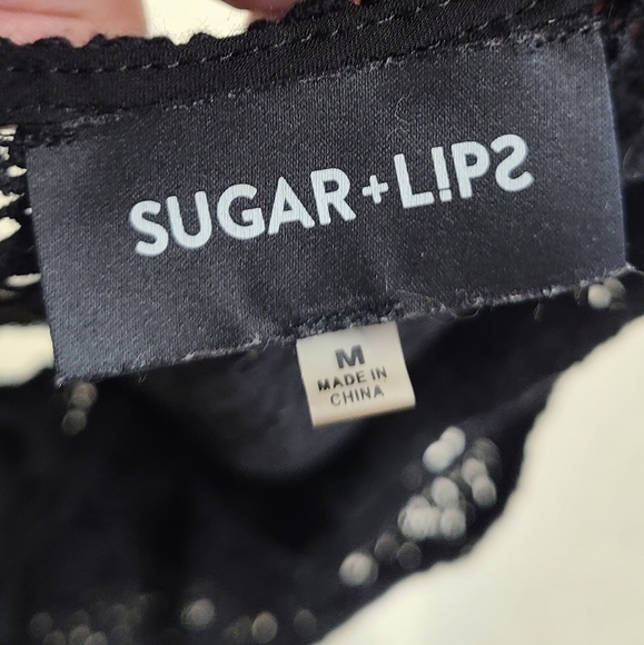 Sugar + Lips Lace Top Dress sz Medium - Picture 8 of 8